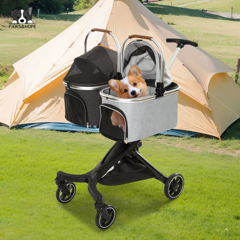 Outdoor Luxury Double Dog Stroller